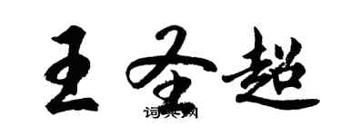 胡問遂王聖超行書個性簽名怎么寫