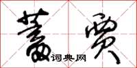 王冬齡蓄賈草書怎么寫