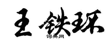 胡問遂王鐵環行書個性簽名怎么寫