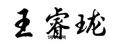 胡問遂王睿瓏行書個性簽名怎么寫