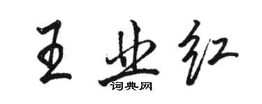 駱恆光王業紅行書個性簽名怎么寫