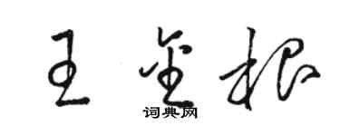 駱恆光王金根草書個性簽名怎么寫