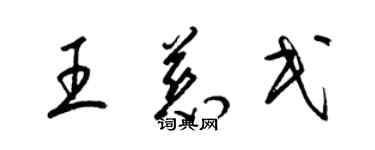 梁錦英王慈民草書個性簽名怎么寫