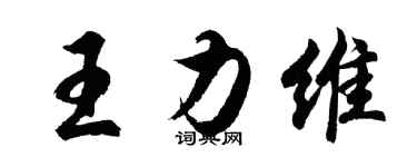 胡問遂王力維行書個性簽名怎么寫