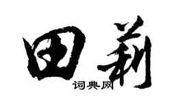 胡問遂田莉行書個性簽名怎么寫