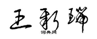 曾慶福王新瑞草書個性簽名怎么寫