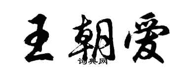 胡問遂王朝愛行書個性簽名怎么寫