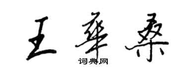 王正良王華桑行書個性簽名怎么寫