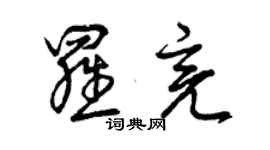 曾慶福羅亮草書個性簽名怎么寫