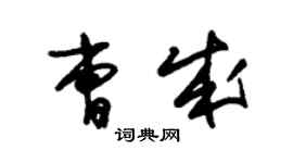 朱錫榮曹成草書個性簽名怎么寫