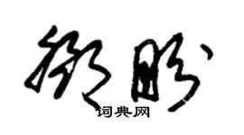 朱錫榮鄧盼草書個性簽名怎么寫