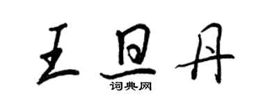 王正良王旦丹行書個性簽名怎么寫