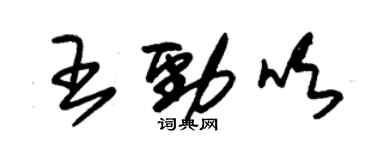 朱錫榮王勁吹草書個性簽名怎么寫