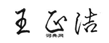 駱恆光王正潔行書個性簽名怎么寫