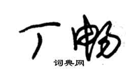 朱錫榮丁暢草書個性簽名怎么寫