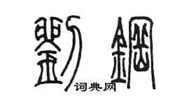 陳墨劉鋼篆書個性簽名怎么寫