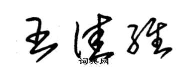 朱錫榮王佳維草書個性簽名怎么寫