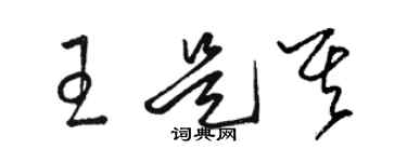 駱恆光王是其草書個性簽名怎么寫