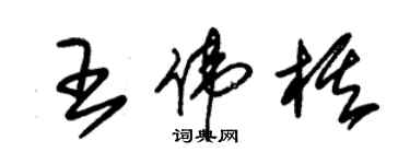 朱錫榮王偉棋草書個性簽名怎么寫