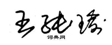 朱錫榮王純瑜草書個性簽名怎么寫