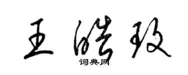 梁錦英王皓玫草書個性簽名怎么寫