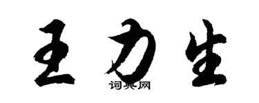 胡問遂王力生行書個性簽名怎么寫