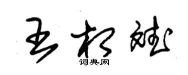 朱錫榮王相斌草書個性簽名怎么寫