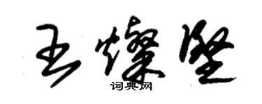 朱錫榮王燦堅草書個性簽名怎么寫