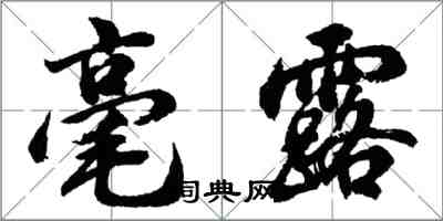 胡問遂毫露行書怎么寫