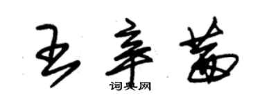 朱錫榮王辛茜草書個性簽名怎么寫