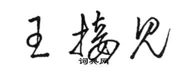 駱恆光王接見草書個性簽名怎么寫