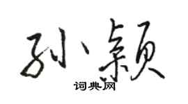 駱恆光孫穎行書個性簽名怎么寫