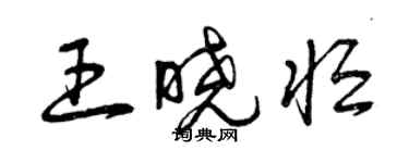 曾慶福王曉恆草書個性簽名怎么寫