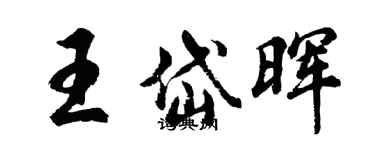 胡問遂王岱暉行書個性簽名怎么寫