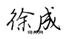 王正良徐成行書個性簽名怎么寫