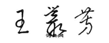 駱恆光王叢芳草書個性簽名怎么寫