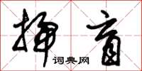 朱錫榮掃盲草書怎么寫
