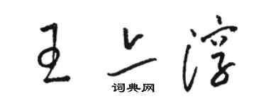 駱恆光王亦淳草書個性簽名怎么寫