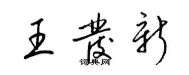 梁錦英王發新草書個性簽名怎么寫