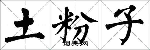 翁闓運土粉子楷書怎么寫