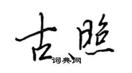 王正良古照行書個性簽名怎么寫
