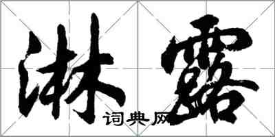 胡問遂淋露行書怎么寫