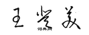 駱恆光王登美草書個性簽名怎么寫