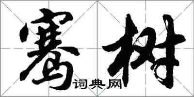 胡問遂騫樹行書怎么寫