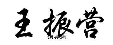 胡問遂王振營行書個性簽名怎么寫