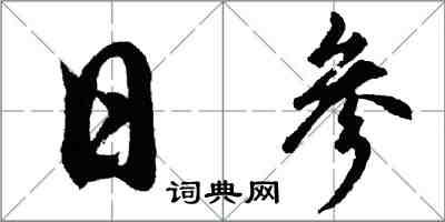 胡問遂日參行書怎么寫