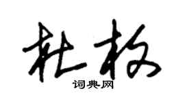 朱錫榮杜枚草書個性簽名怎么寫