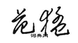 駱恆光范猛草書個性簽名怎么寫