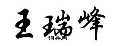 胡問遂王瑞峰行書個性簽名怎么寫