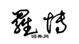 朱錫榮羅博草書個性簽名怎么寫